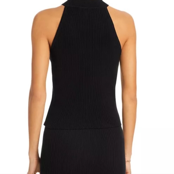 NWT Aqua Knit ribbed back mock neck top size large - Picture 2 of 16